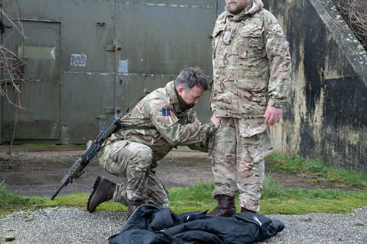 Body searches (Picture: Cpl  Martin Davis RAF)
