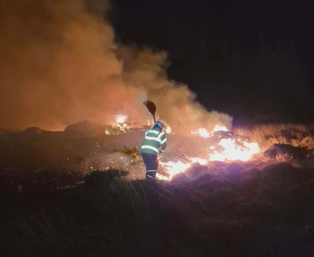 Arson suspected after fire crews battle multiple gorse fires