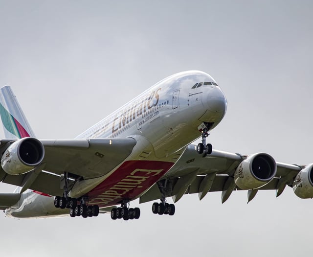 Plane spotters out in force to watch superjumbo land