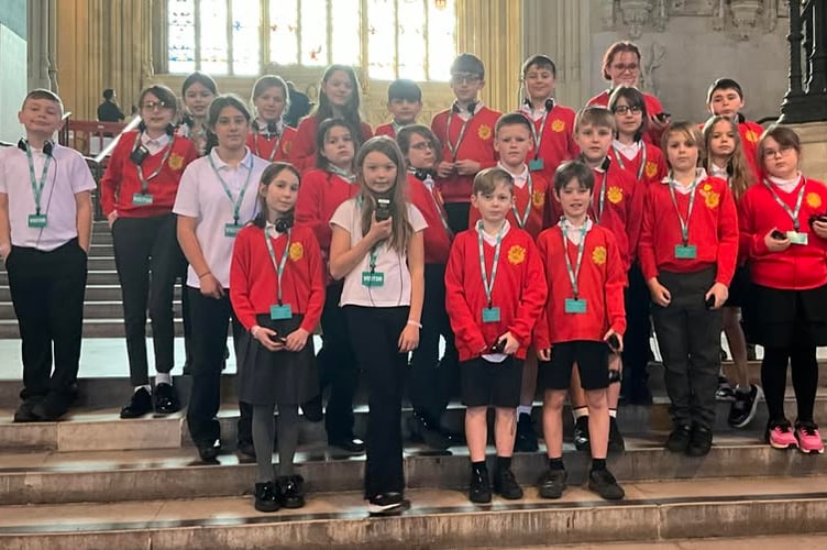 Egloskerry pupils on their London adventure (Picture: Athena Learning Trust)