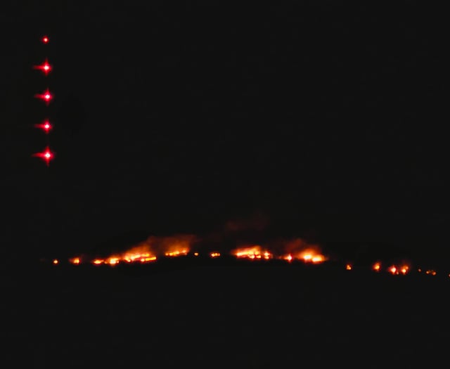 Firefighters called to tackle a gorse blaze in Minions
