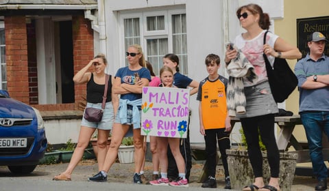 Tractors honour Mali Dubois in Holsworthy fundraiser