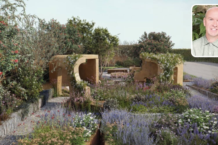 Darren Hawkes from Fowey has created the Lady Garden Foundation’s “Silent No More” Garden at this year's Chelsea Flower Show