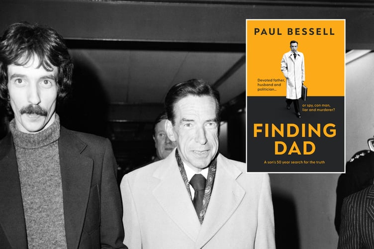 Peter Bessell MP and his Son Paul - Finding Dad book collage