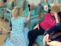 Music therapy delights care home to residents