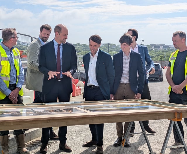 Prince William visits Nansledan to view its new high street 