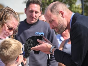 In pictures: Prince William's visit to Nansledan