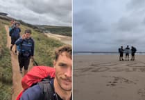 Trekking trio raise thousands for Bude accessible surfing charity