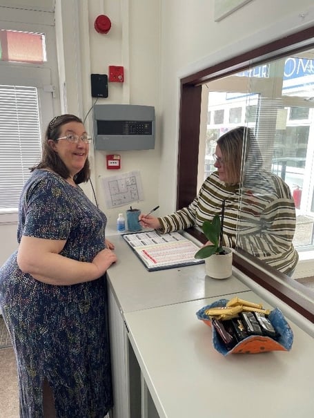Anne Cleave pictured during her work placement (Picture: HFT)