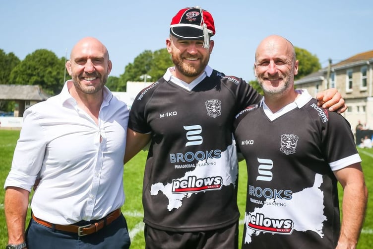 John Stevens with Alan Paver and Gavin Cattle.