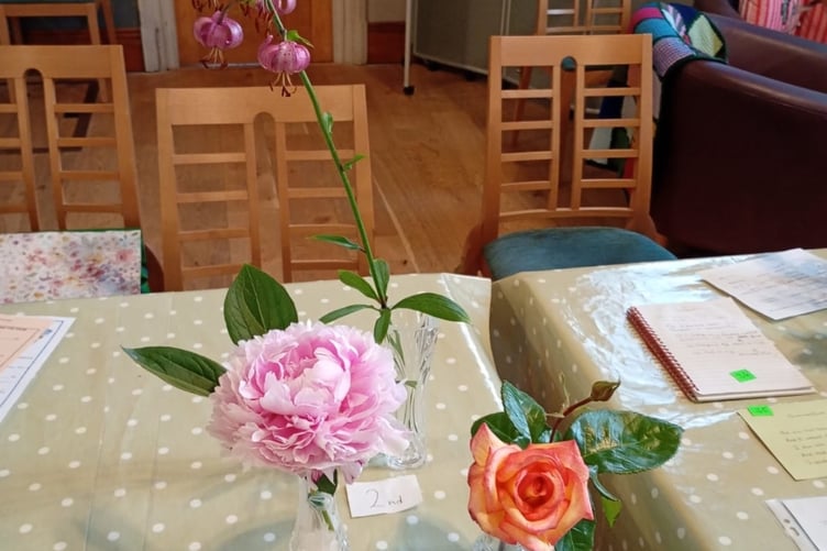 Bude WI members enjoyed the competitions which included flower of the month