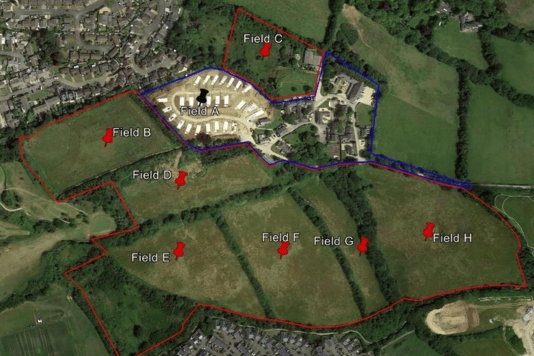 The layout of the proposals at Burn Park Country Club in Bude (Picture: Cornwall Council)
