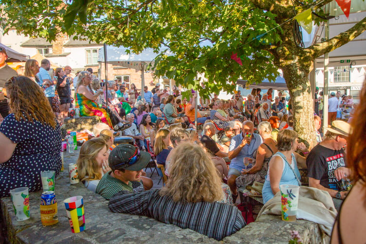 There's always a brilliant atmosphere at Hatherleigh Festival. Picture: Stonefree.