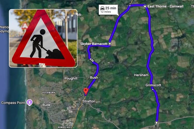 Stratton - Red Post Roadworks