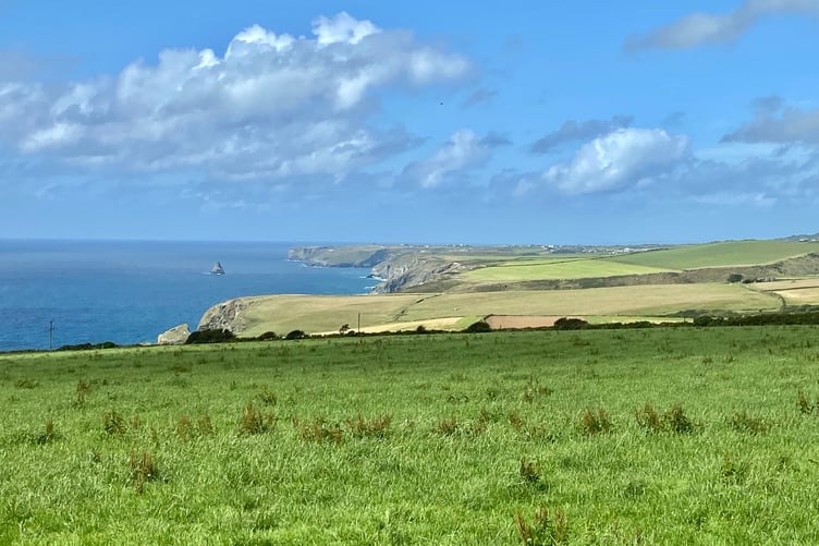 Farmland bordering the coast in the St Teath parish in North Cornwall. (Picture: Andrew Townsend)