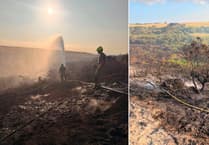Crews across Cornwall join forces to tackle wildfire