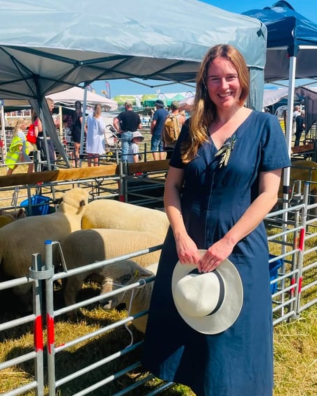 Labour MP for South East Cornwall Anna Gelderd at Liskeard Show