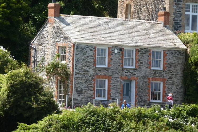 The property in Port Isaac that acted as Doc Martin's home in the long-running television series. (Picture: Andrew Townsend)