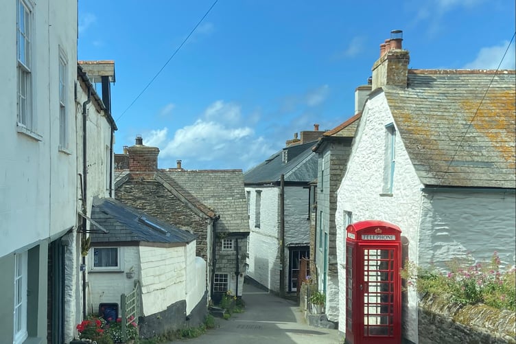 One of the narrow streets in the village of Port Isaac in North Cornwall. (Picture: Andrew Townsend)