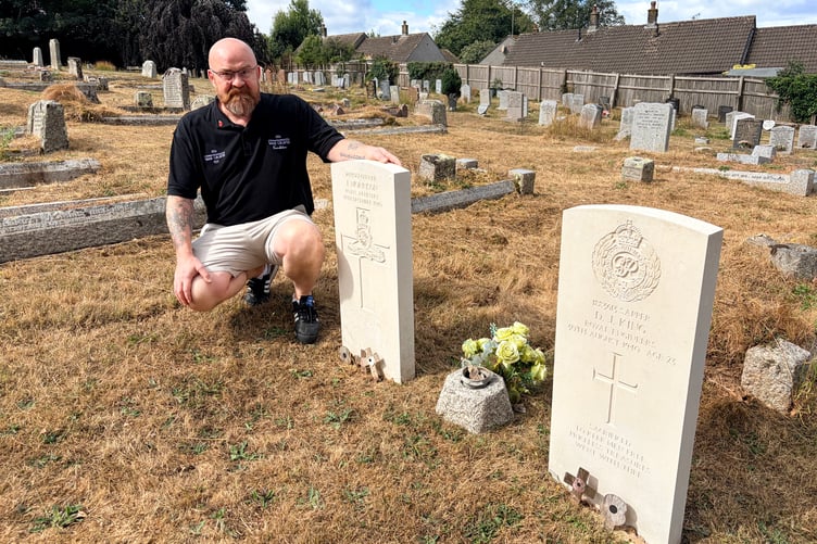 Commonwealth War Graves volunteer Neil Walsh has spent years attending to the military graves in Liskeard's Lanchard Cemetery