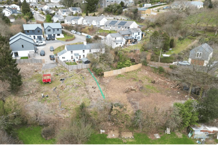 The land in Pensilva which is set to become houses (Picture: Cornwall Council)