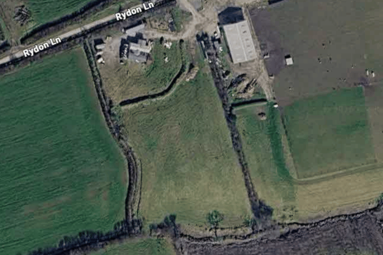 The location of the barn in relation to Rydon Lane (Picture: Google)