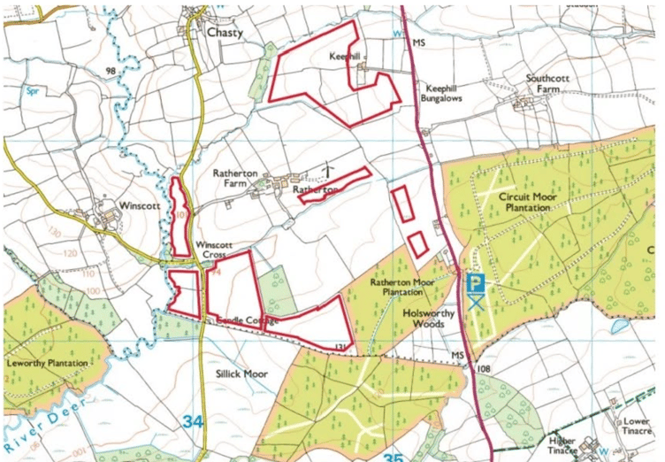 The areas marked in red are the areas of the proposed solar panels (Picture: ILOS Energy)