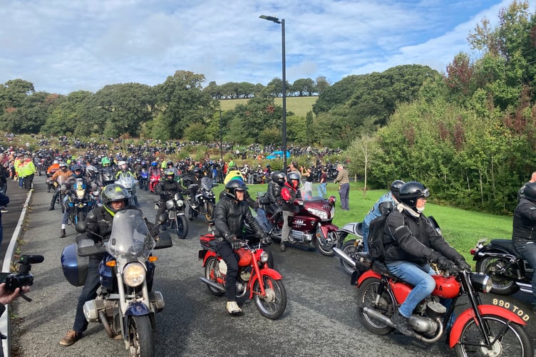 The 39th Martin Jennings Memorial Motorcycle Run raised money for Cornwall Blood Bikes.