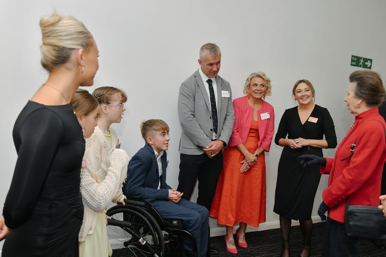 During the visit, HRH Princess Anne heard directly from people supported by the charity