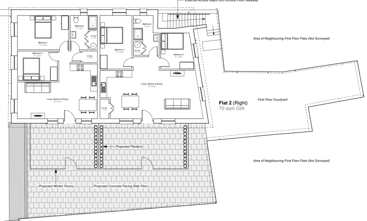The proposed layout of the flats at the former factory shop in Holsworthy (Picture: Torridge District Council)