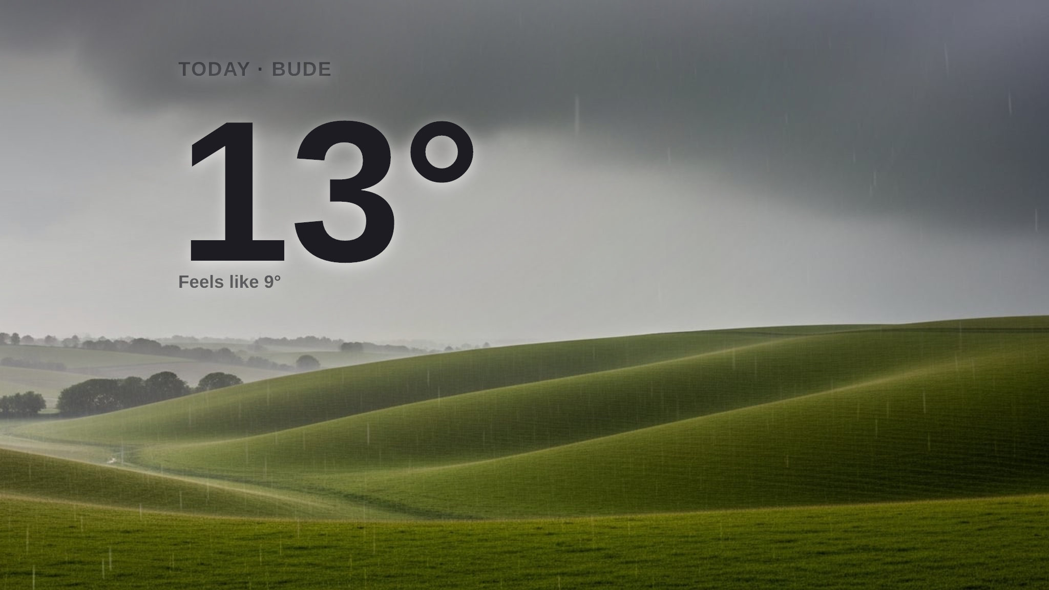 Heavy rain on the way for Bude - here's your Wednesday forecast