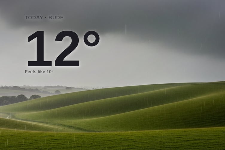 Bude weather: heavy rain Friday with rain expected and a high of 12°C
