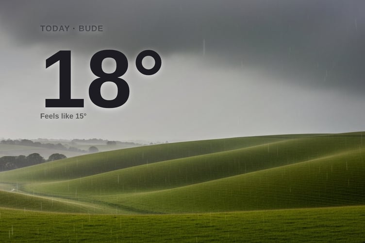 Bude weather: heavy rain Monday with rain expected and a high of 18°C