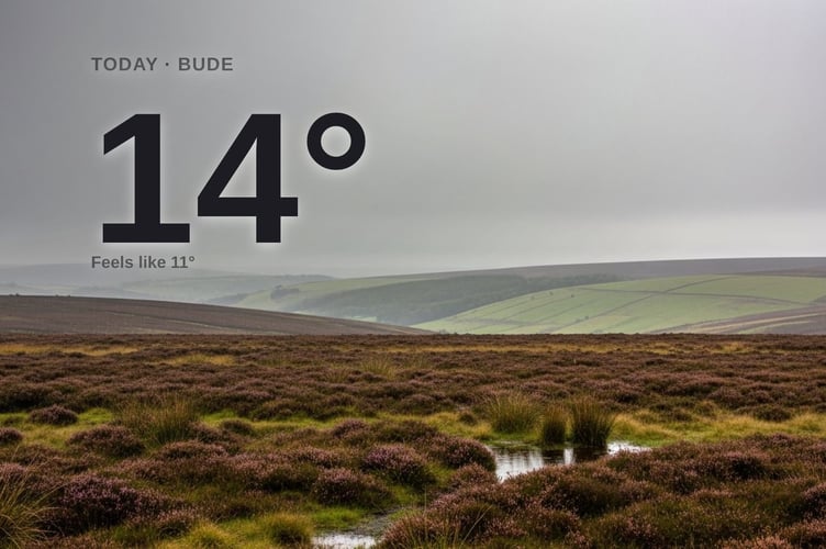 Bude weather: cloudy Tuesday with rain expected and a high of 14°C