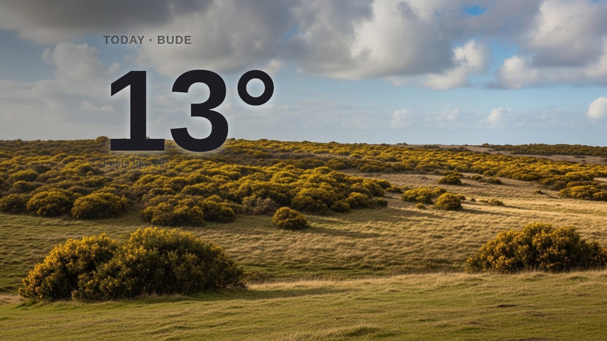 Cloudy skies for Bude today - here's your Sunday forecast