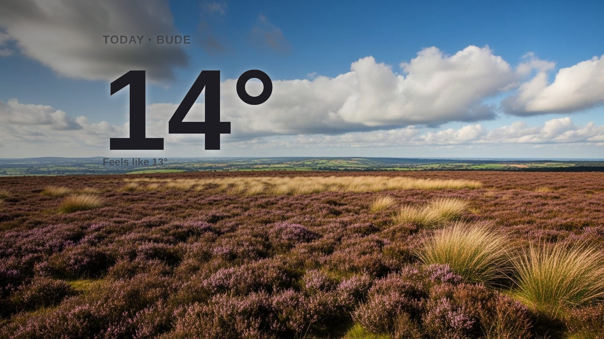 Sunshine and mild temperatures for Bude today - here's what to expect