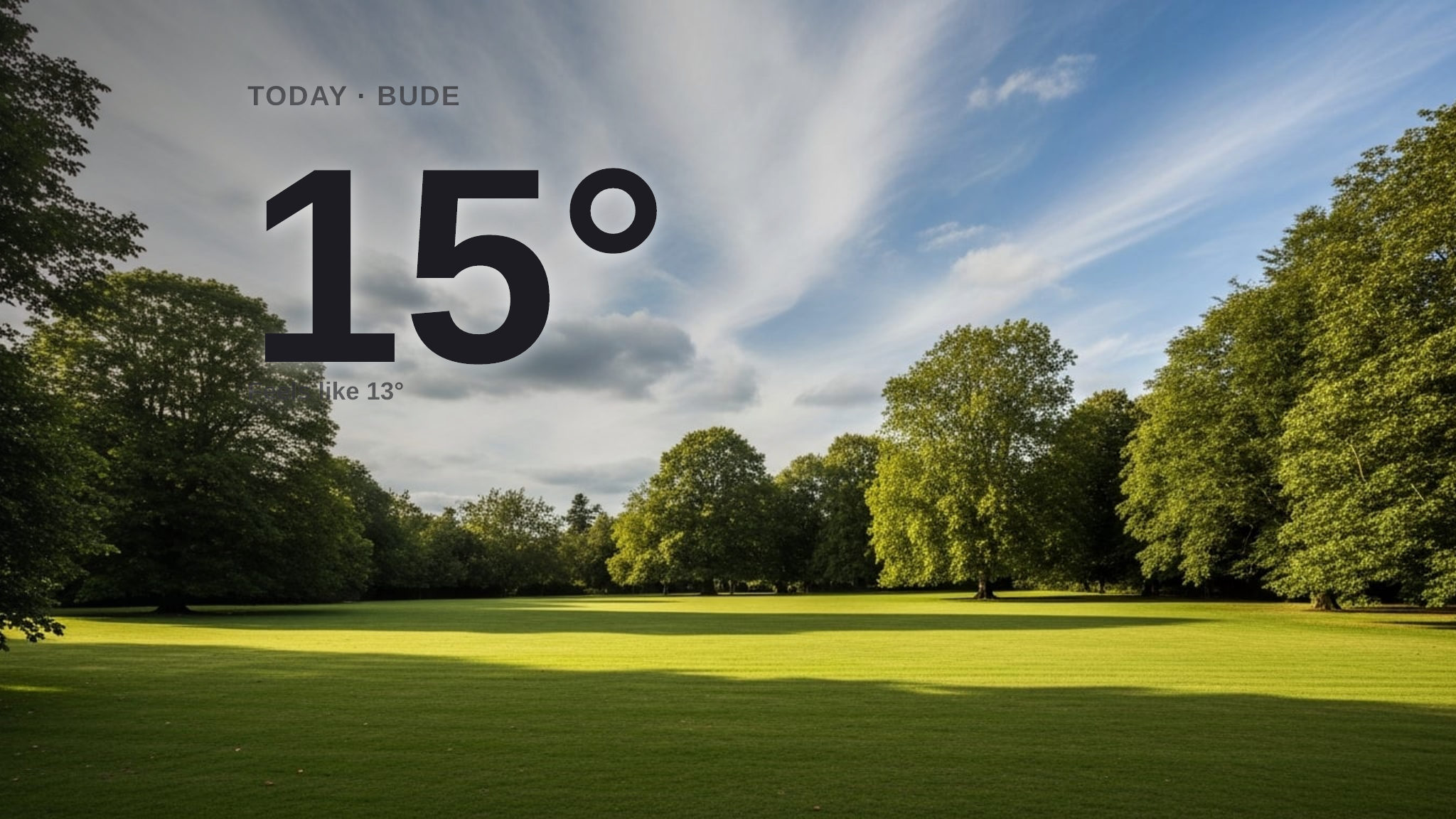 Sunshine and mild temperatures for Bude today - here's what to expect